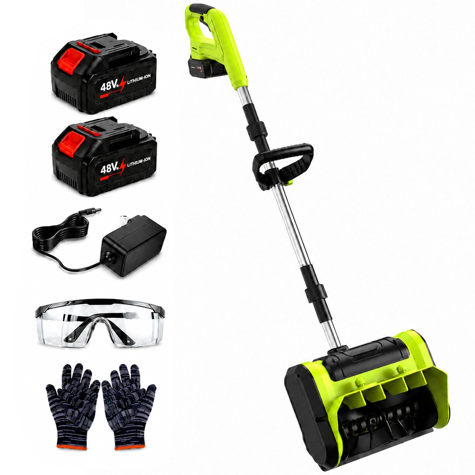 Akumulatorowa Łopata Śnieżna Brushless, 21V, 25 cm, 2 Akumulatory | Kompaktowa Łopata 25 cm do Wąskich Miejsc, gdzie Większa Odśnieżarka Jest Nieporęczna, Idealna na Małe Schody, Tarasy i Patio