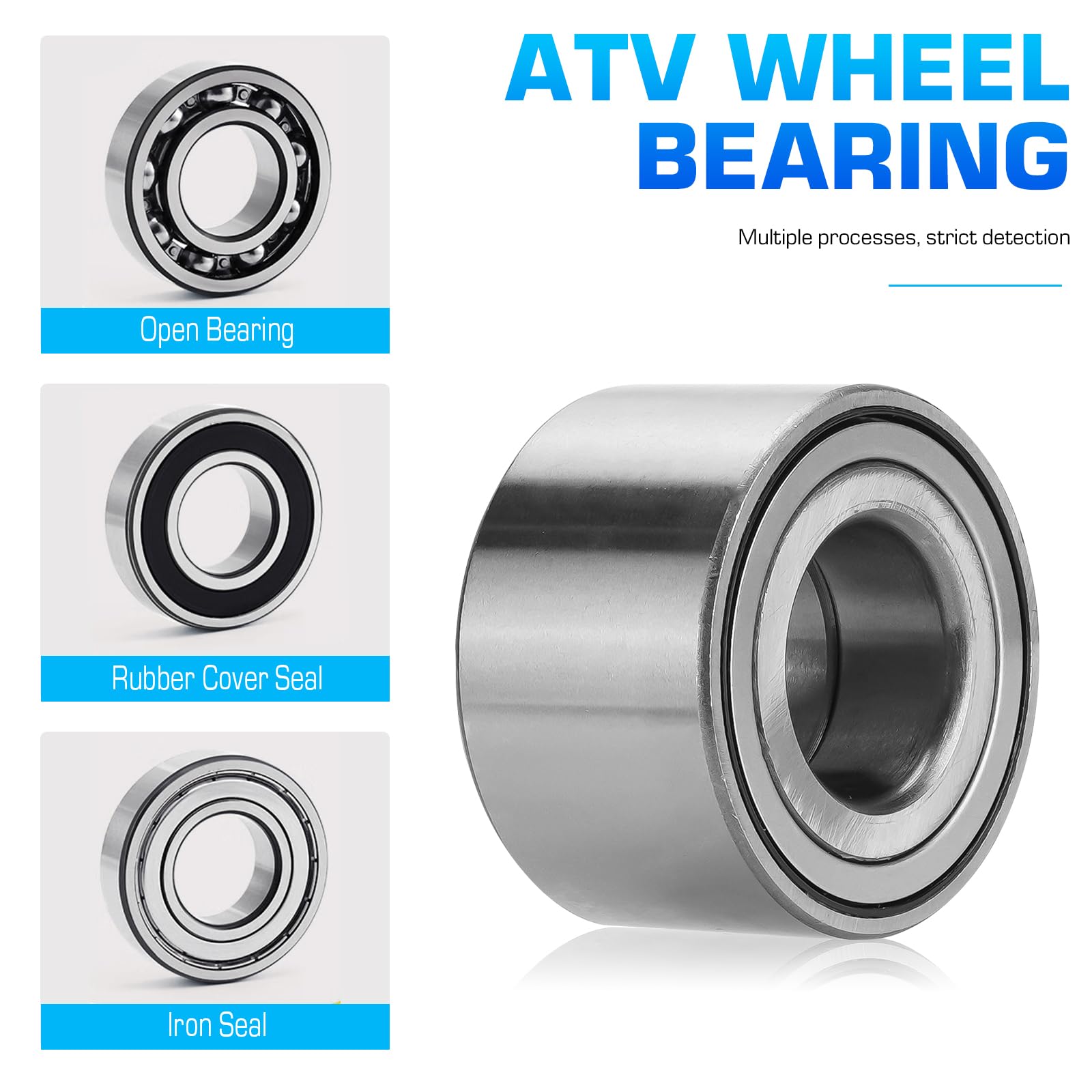 Youxmoto Front CV Axles & Wheel Bearings Kit For Honda Foreman Rubicon 500 & Rincon 680 (2005-2020)