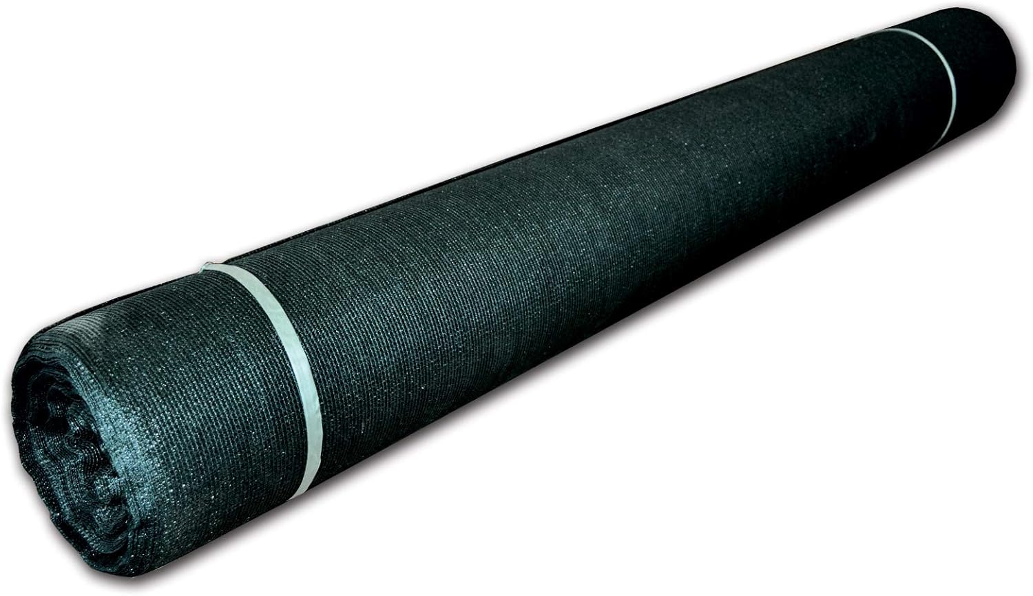 6' x 150' Black Sunscreen Cuttable Shade Cover Fabric Roll 90% UV Block