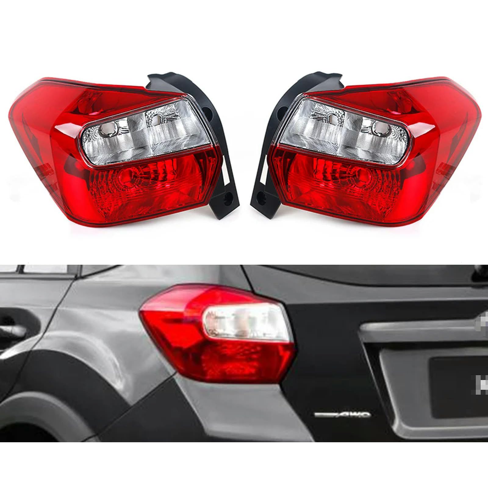 HZTKXADV Car Tail Light Rear Brake Light Tail Rear Turn Signal Rear Brake Lamp Cover for Toyota Subaru XV 2012 2013 2014 2015