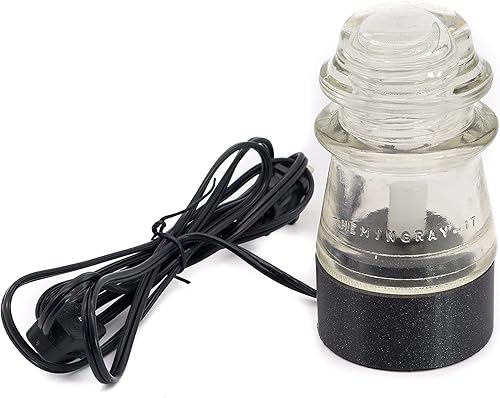 Miniatura 2 de Lamp Base for "Hemingray-16, -17" Glass Insulators (white)