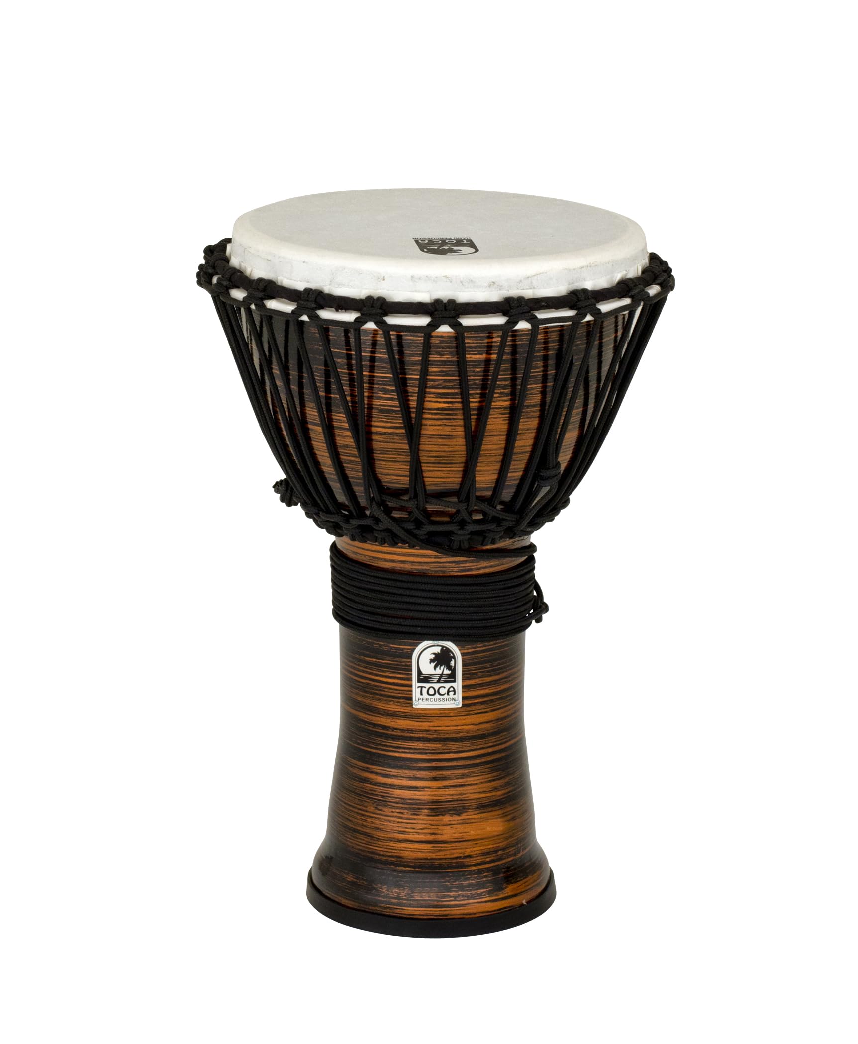 Toca TF2DJ-9SC Freestyle II Rope Tuned 9-Inch Djembe - Copper Spun Finish