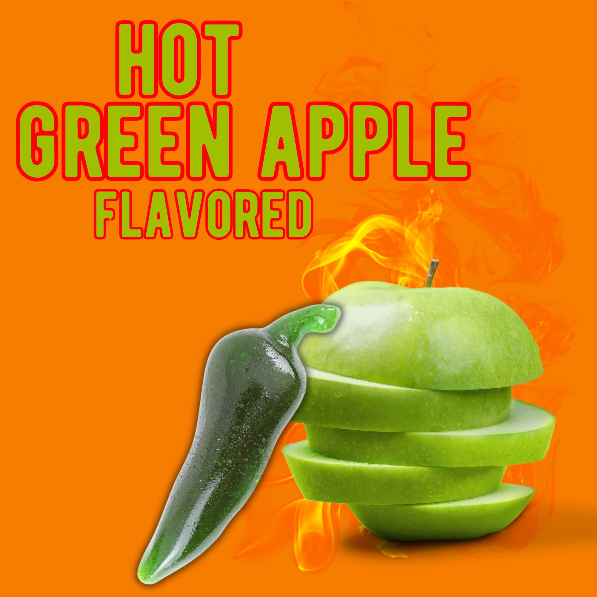 Amazon.com : Needzo Jumbo Jalapeno Gummy, Spicy Green Apple