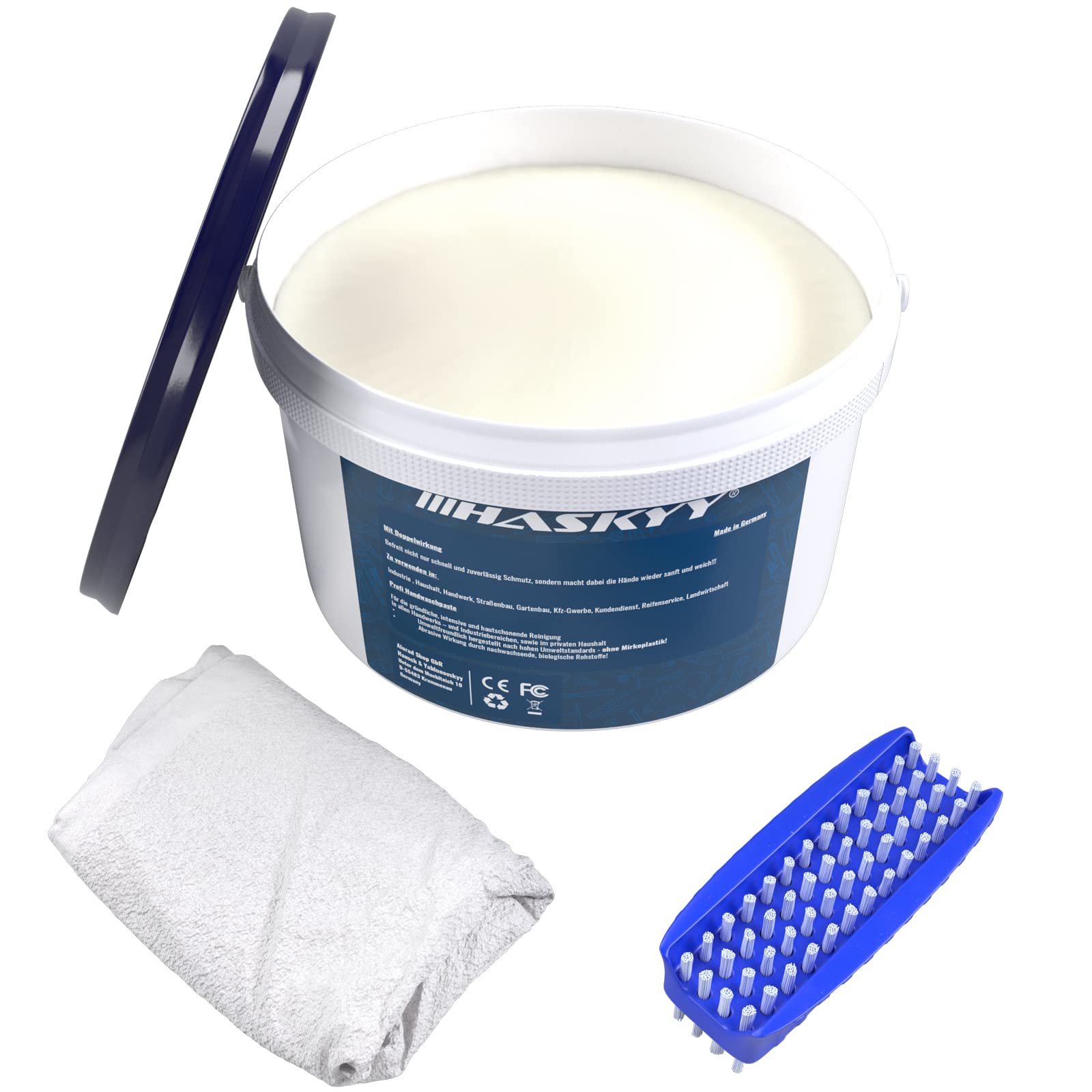Presto Handwaschpaste 3er-Set – Je 500 Ml, Lösemittelfrei, Auf Holzmehlbasis, Gegen Öl, Fett & Schmiere, Für Werkstatt & Hobby
