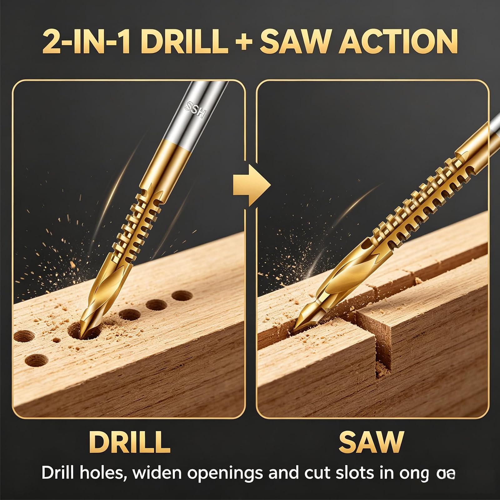 High-Speed Steel Drill Bit Set - 6 Pcs -4