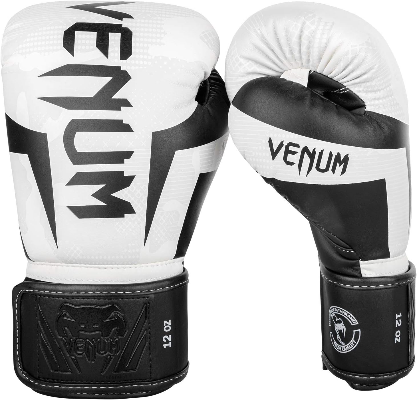 Elite Boxing Gloves - White/Camo - 14 Oz