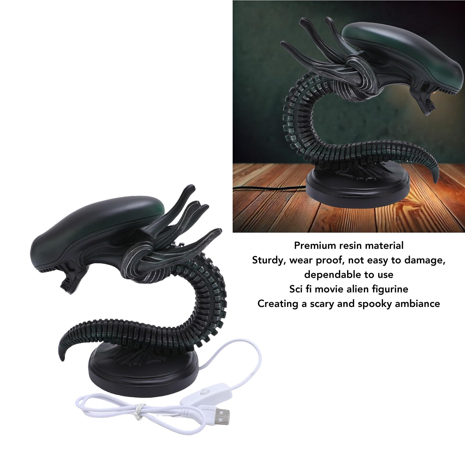 Sxhlseller Lámpara Alienígena, Iluminación Suave de Mampos de Escritorio Pequeño para el de Cumpleaños (Estilo 2)