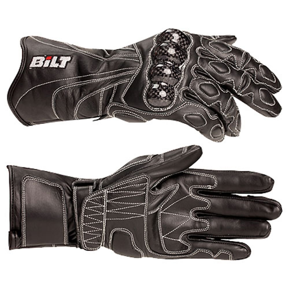 Bilt Trackstar Leather Motorcycle Gloves
