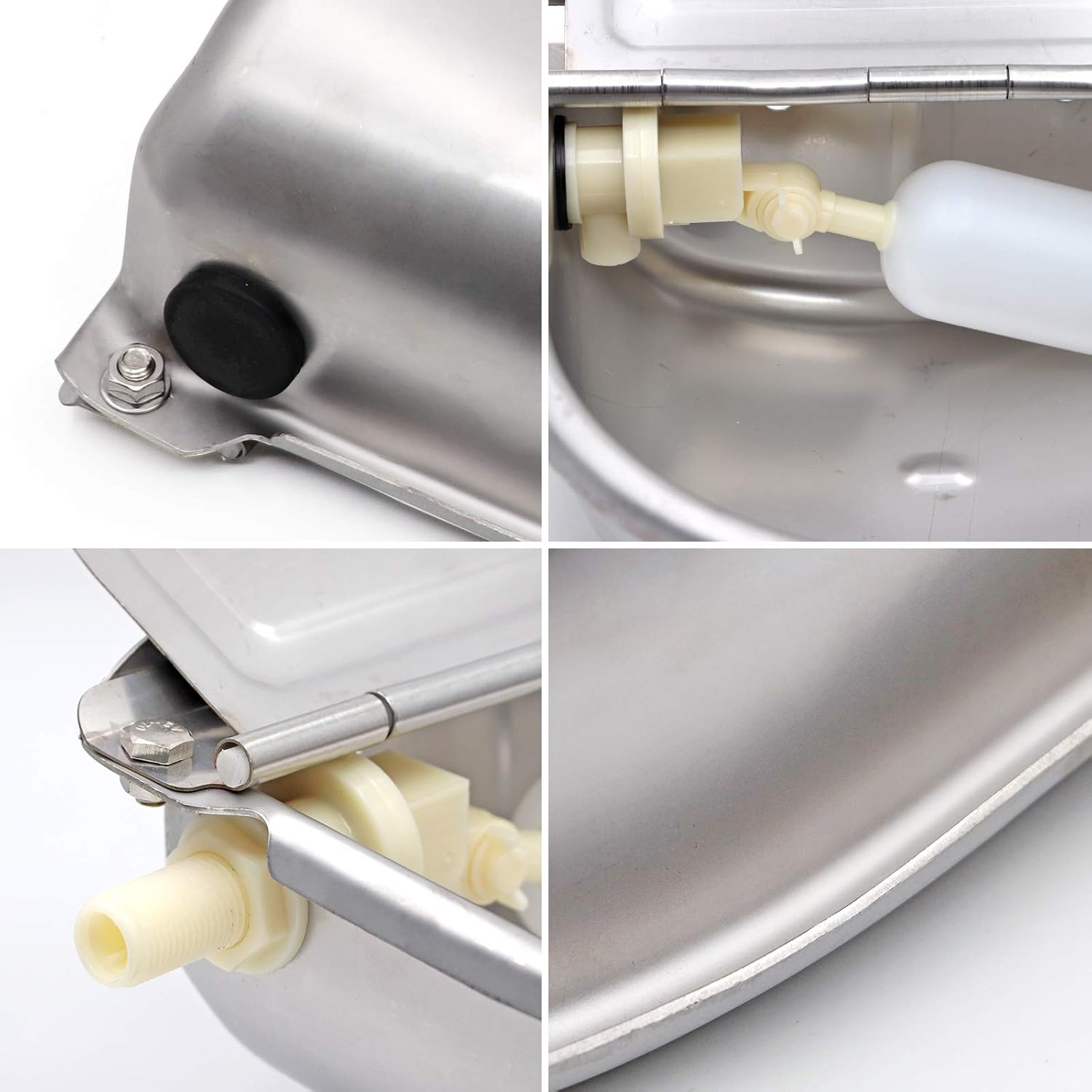 MUDUOBAN Stainless Steel Float Valve Water Bowl for Cattle Horse Automatic Hog Goat Pet Waterer : Pet Supplies