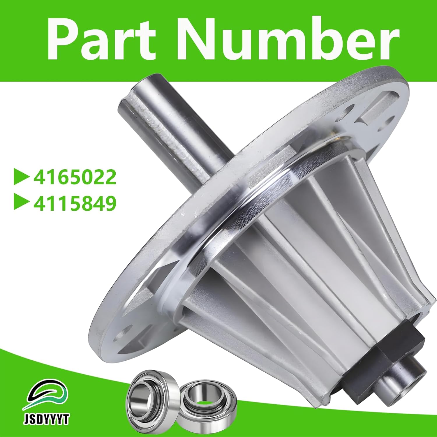 4165022 4115849 Lawn Mower Deck Blade Spindle Assembly Compatible with Bob-Cat ZT200, Woods RZ2052B, RZ1848B, Ryan Bunton and Jacobsen