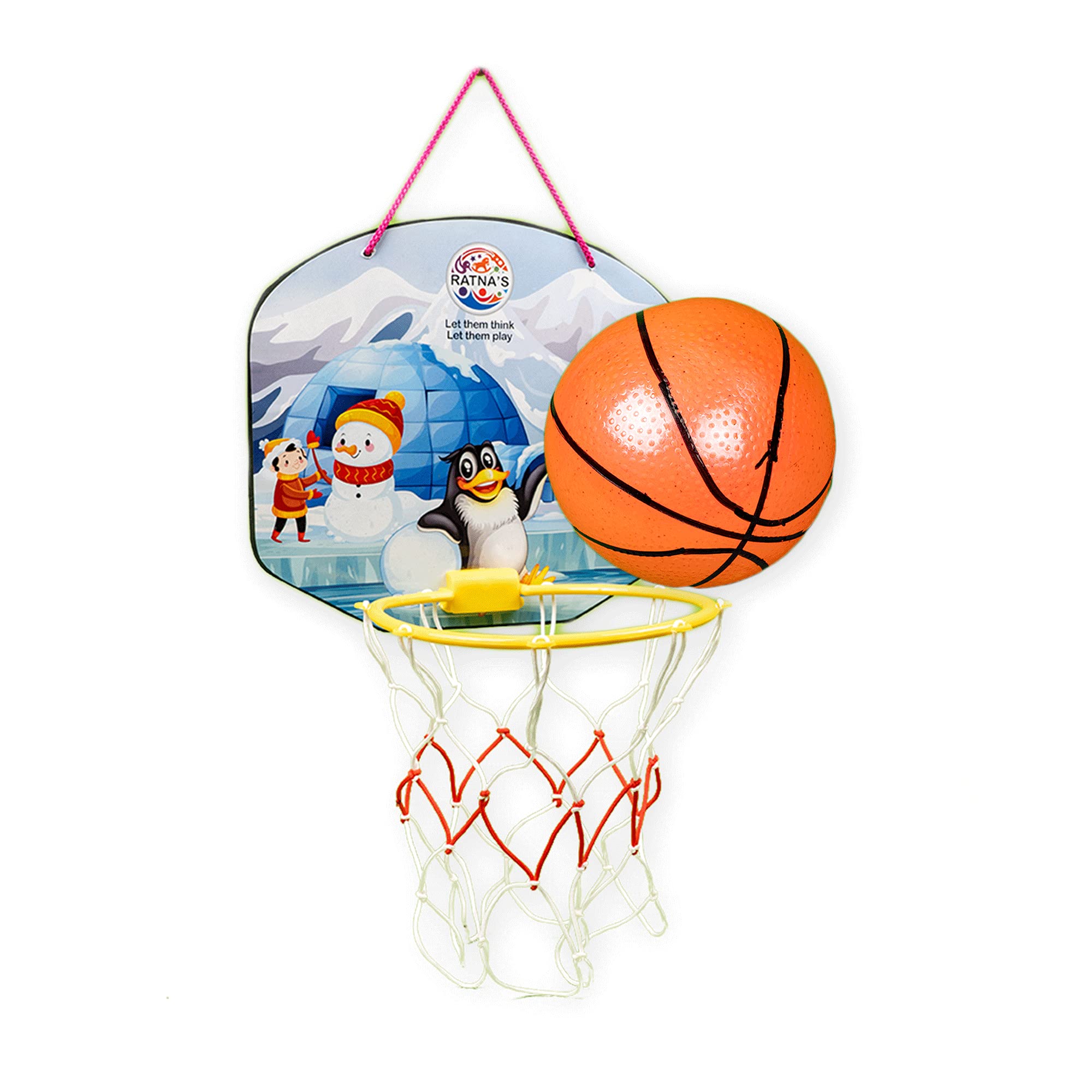 RATNAS Cartoon Basketball Penguin Indoor Set Along With Ball For Kids To Play,Multicolor (B092ZW7JVL) Amazon Price History, Amazon Price Tracker