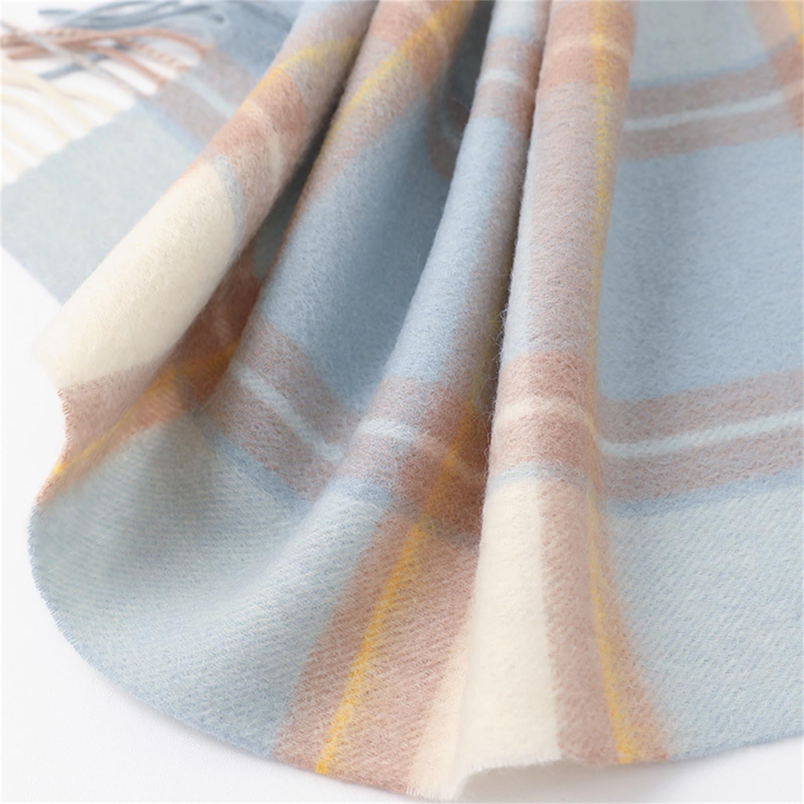 Sciarpa Sciarpa A Quadri In Lana Autunno E Inverno 30*170Cm-M-30*170 Cm