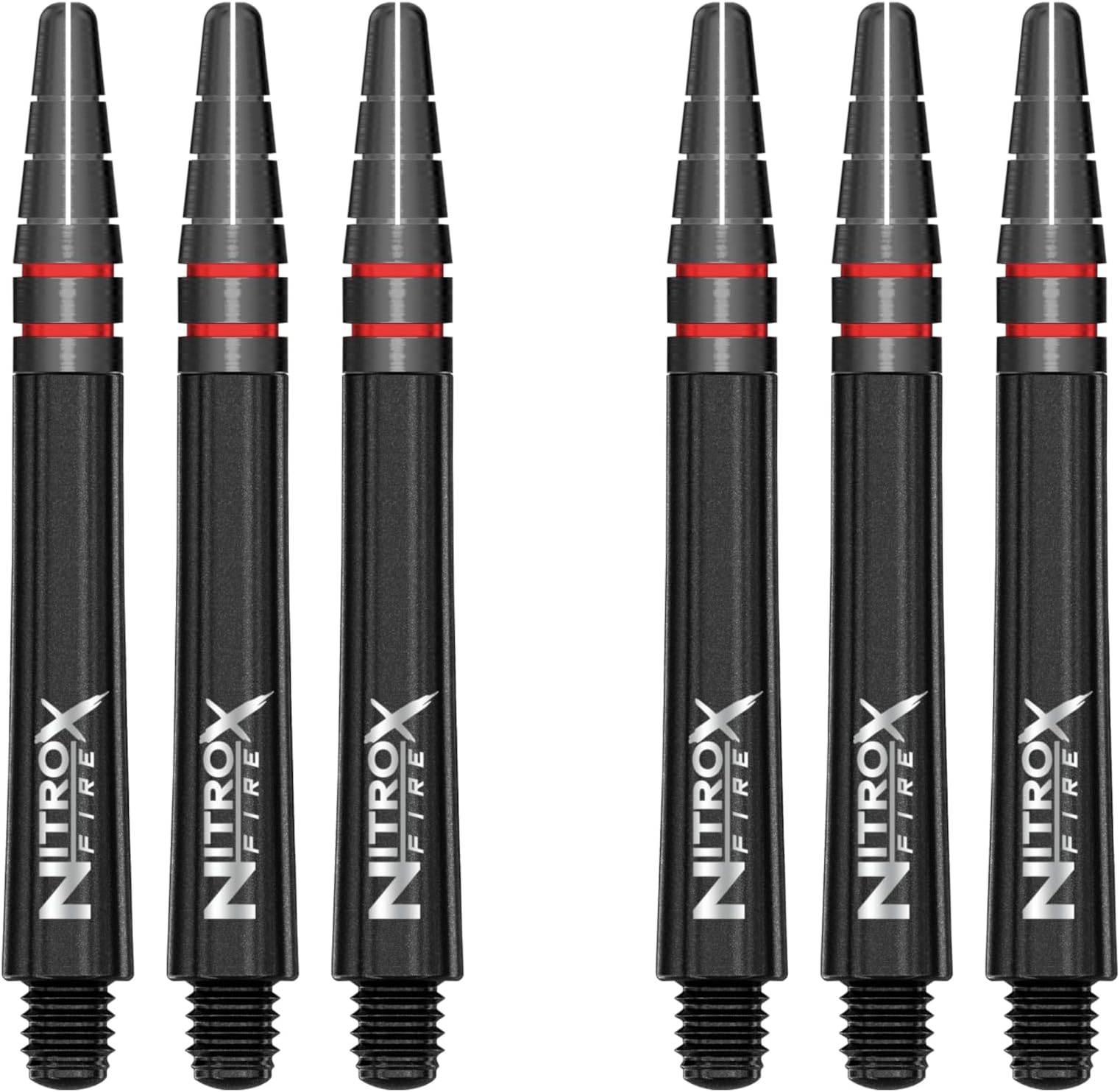 RED DRAGON Nitro Xfire Dart Stems (Shafts) - 2 sets per pack (6 Stems in total)