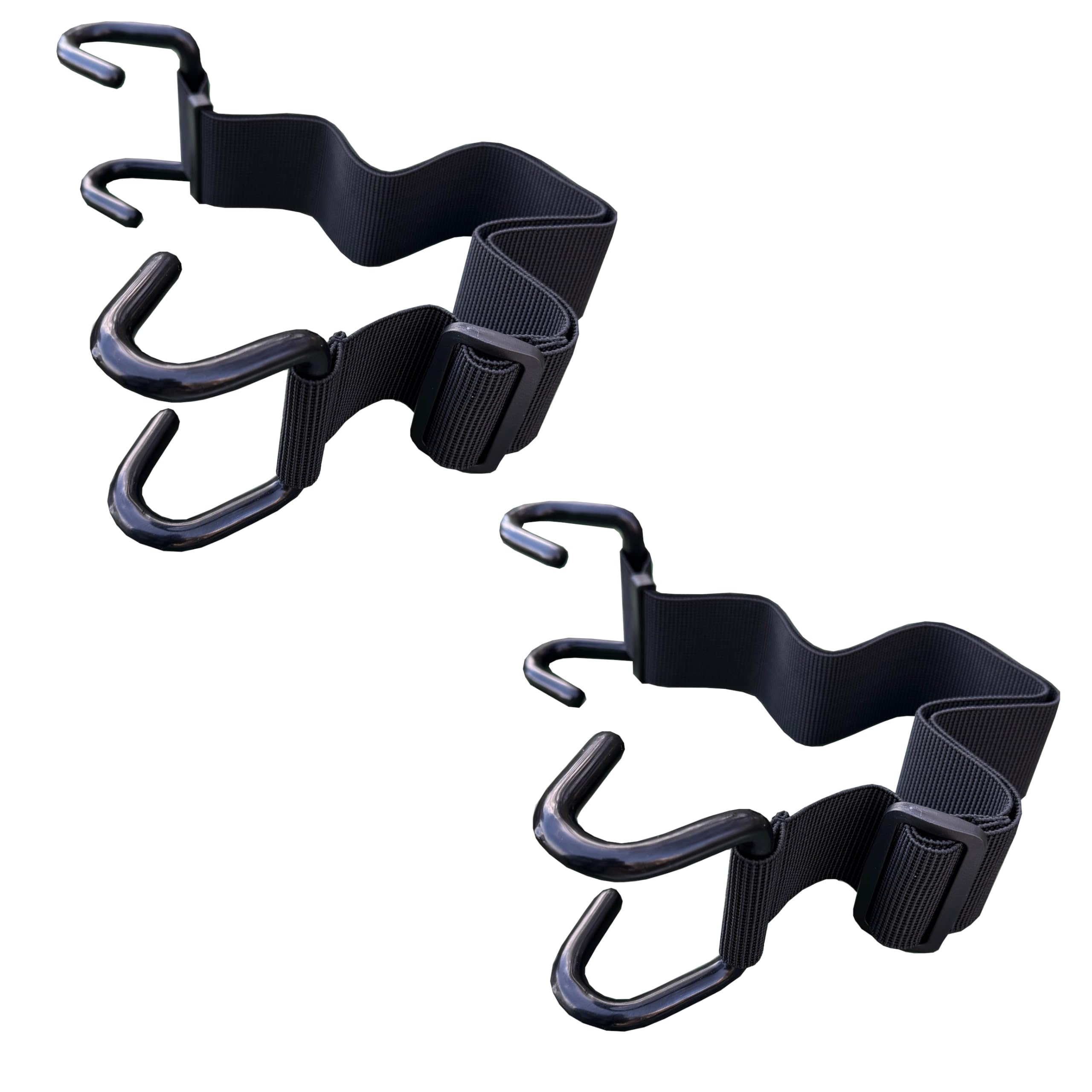 Selections Wheelie Bin Lid Double Claw Security Lock Adjustable Strap - Pack of 2