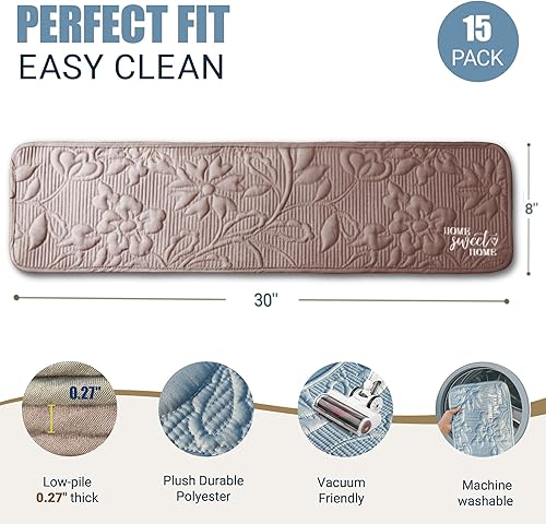 Miniatura 2 de Peldaños de escalera para pelar y pegar, escalones de madera para ancianos y perros, 8 x 30 pulgadas (paquete de 10 unidades) con respaldo de