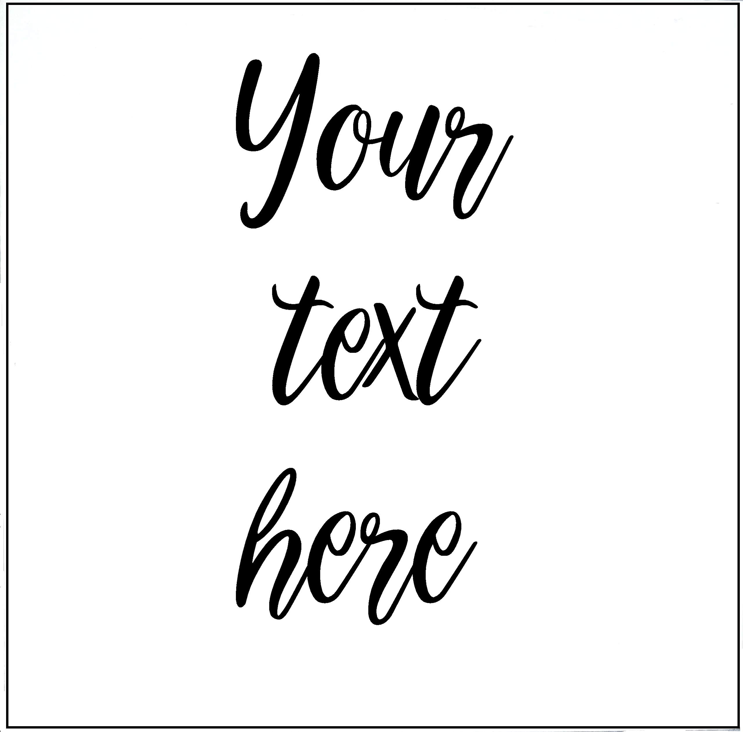 Philo+Logos Home Personalised/Customised Wooden Sign Size 20 x 20 cm without border