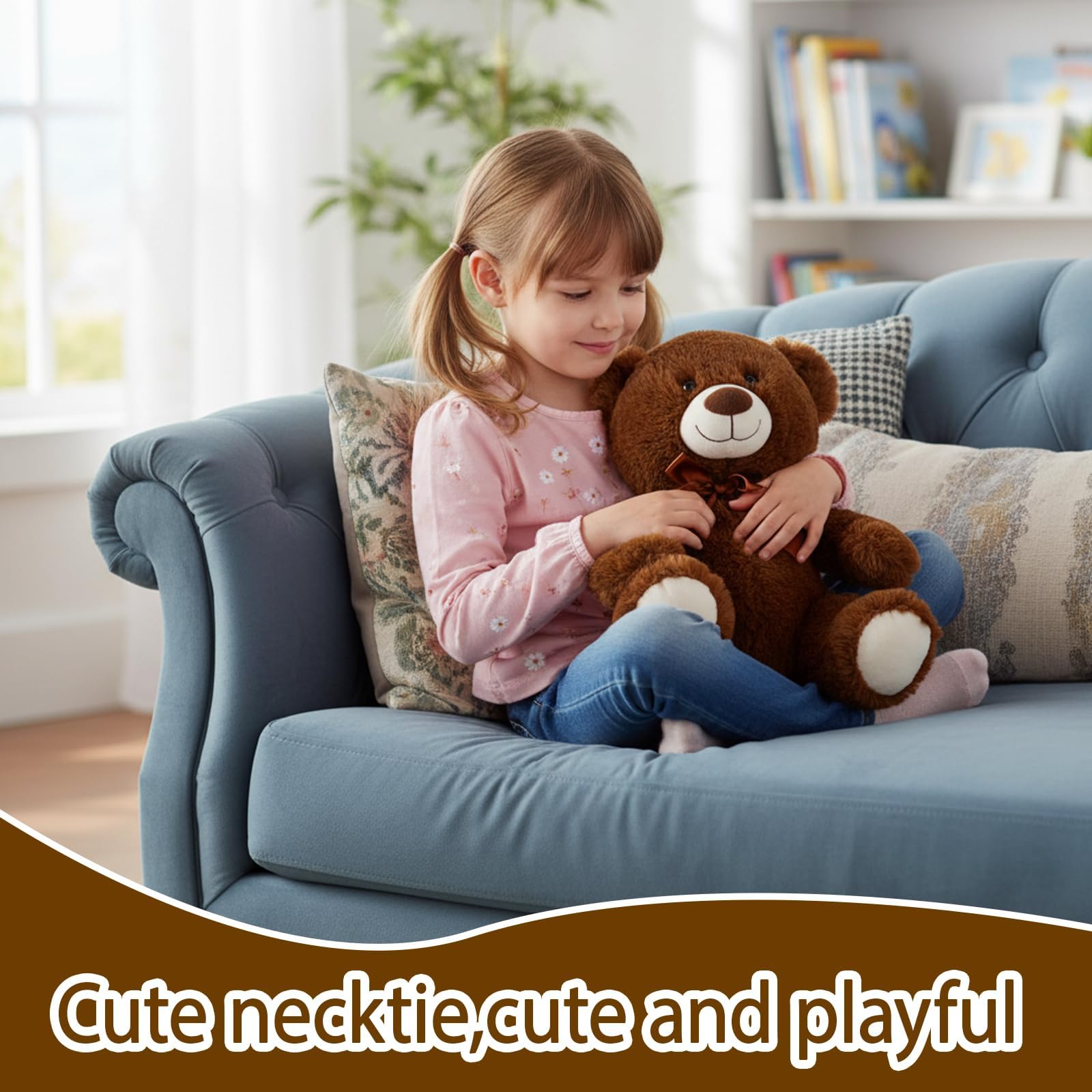 WaaRiuQ 1 Piece Teddy Bear, Small Teddy Bear, Brown BEAR, 20 cm Cuddly Toy - Image 4