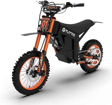 TUTTIO Soleil01 Electric Dirt Bike for Teens & Adults, 3000W Peak E Dirt Bike with 37MPH High-Speed Thrill, 48V 21Ah 44-Mile Battery, Dual Suspension Electric Motorcycle with Hydraulic Brakes