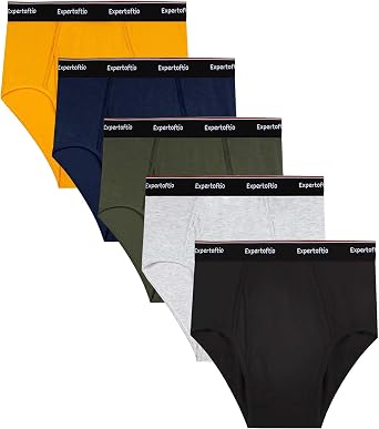 Mens Underwear Briefs Viscose from Bamboo, Moisture Wicking Tagless Underwear for Men Pack Comfort Fly