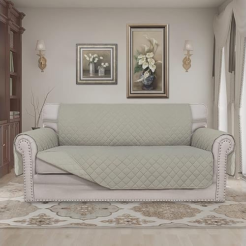 Miniatura 700 de Easy-Going - Funda reversible para sofá, resistente al agua, con varillas de espuma y correas elásticas, protector de muebles para mascotas y perros
