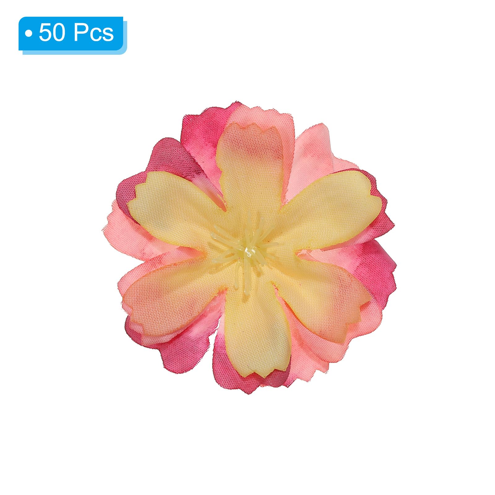 PATIKIL 1.77" Artificial Plum Blossom Flower Heads - Image 3