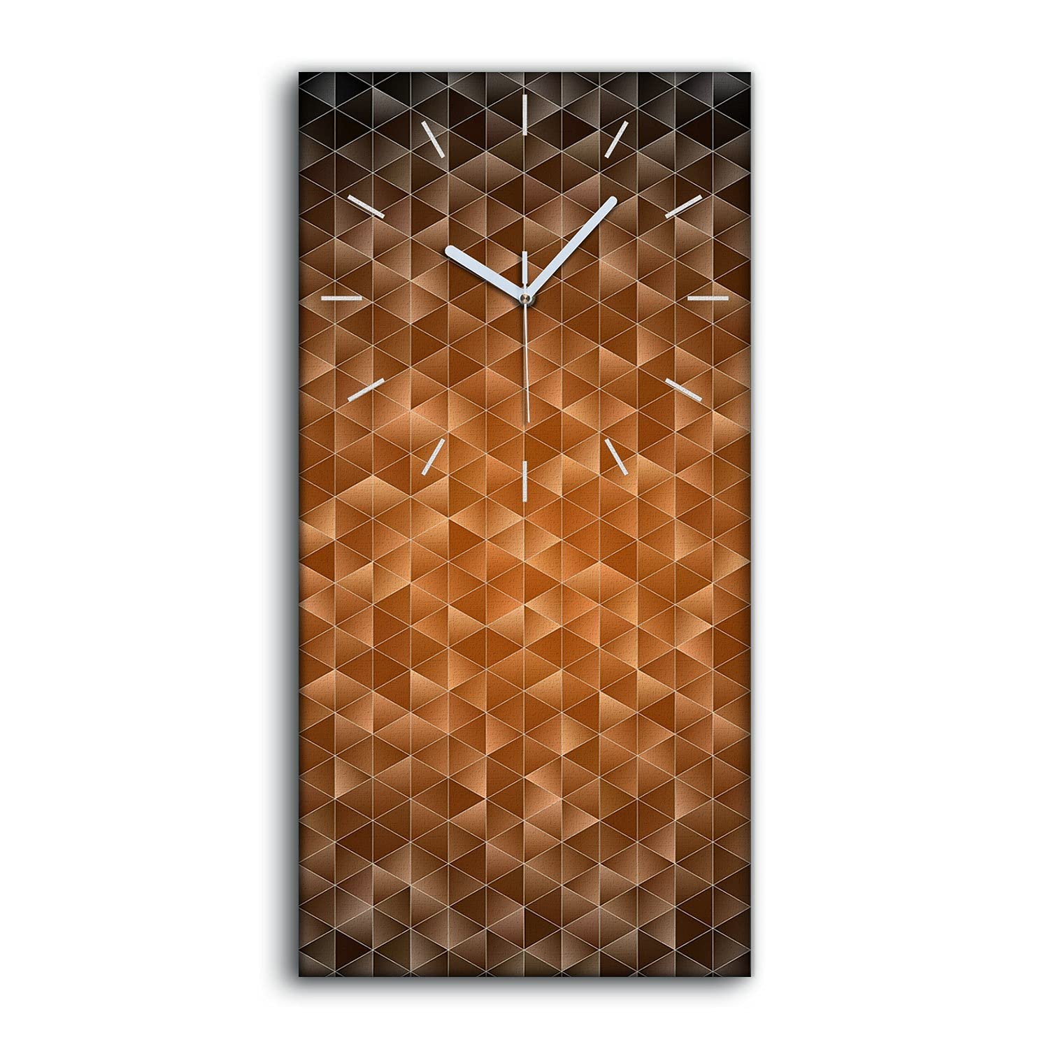 Horloge sur Toile Décoration Image Salon Moderne avec Triangles