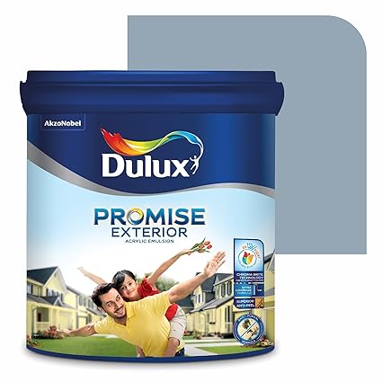 Dulux Promise Exterior Emulsion Paint (10L, Mouse Morning) | Ideal for Exterior Walls | Smooth Finish | Anti-Peel & Anti-Crack | Long-Lasting Colors