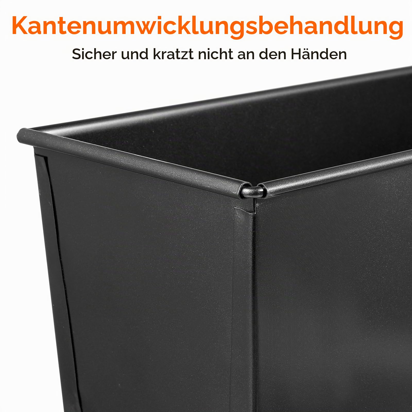 Healeved Toastbrot Backform Mit Deckel 33X12.3X11 Cm Edelstahl Kastenform Für 750G Brot Mit Belüftungslöchern Antihaft Beschichtet Zum Backen Von Toastbrot Und Gebäck