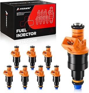 Fuel Injectors Set of 8, Compatible with Ford Lincoln Mercury - 4.6L 5.0L 5.4L 5.8L V8- F150 F250 F350 E150 E250 E350 E450 Expedition Bronco Mustang Crown Victoria - Replace Part 0280150943 0280150939