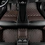 Custom Personalized Car Floor Mats - Luxury Full Coverage All Weather Cars Mats, Anti-Slip Leather Car Mat Set, Custom Floor Mats Fit for 99% of Cars, SUVs & Trucks (Color 39)
