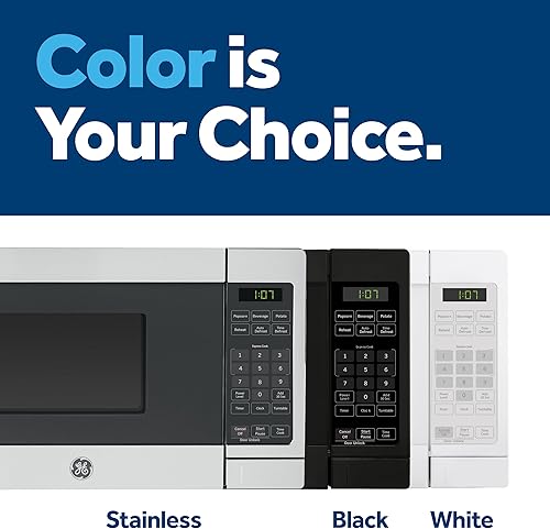 Miniatura 8 de GE Horno microondas para encimera, compacto de 0.7 pies cúbicos, capacidad de 700 vatios, 6 ajustes de cocción automática, tecnología de bloqueo