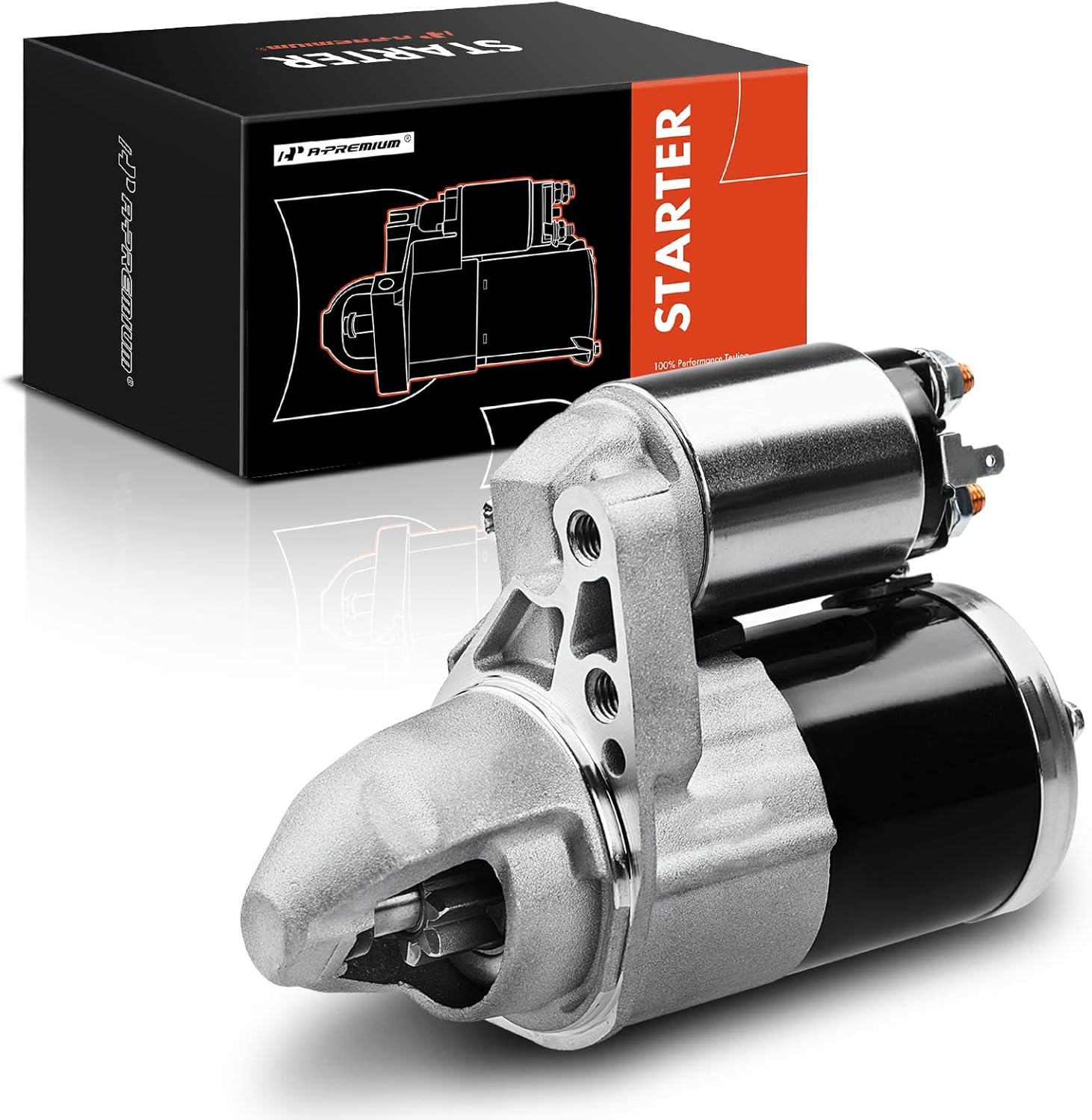 A-Premium Starter Motor Compatible with Chrysler 200 2011-2014 2.4L, Dodge Avenger 2011-2014 L4 2.4L, 12V 1.2KW 8 Teeth Clockwise, Replace# 56029584AA