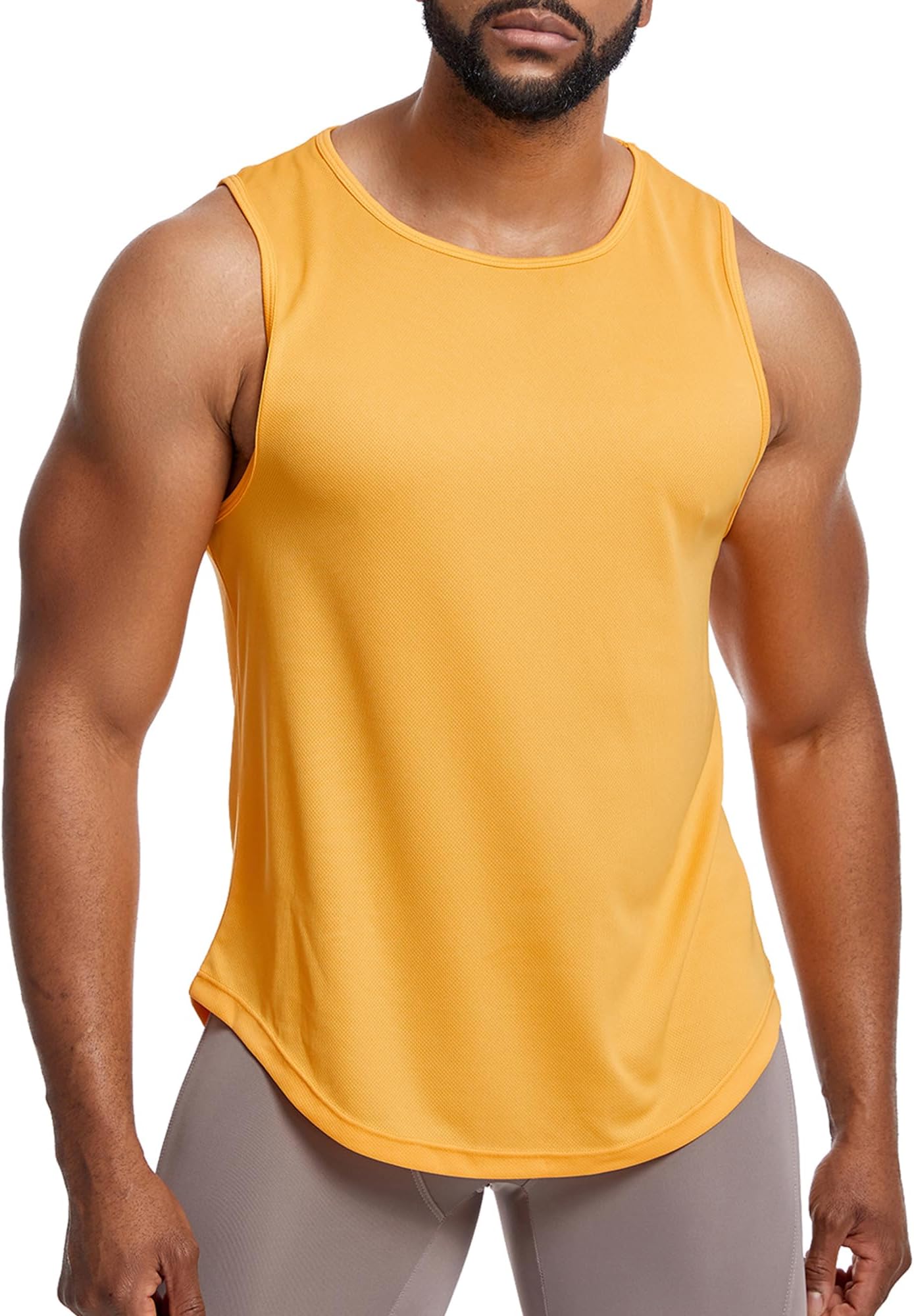 LOMGXIU Men's Dry Fit Y-Back Gym Muscle Tank Top