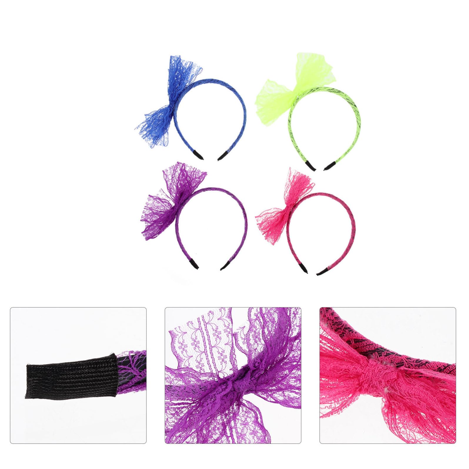 SEWACC 20 Piezas Diadema Femenina Lazo Grande de Tela para Mujer, Diseño Adorable y Ajuste Seguro Adecuado para Fiestas y Actuaciones