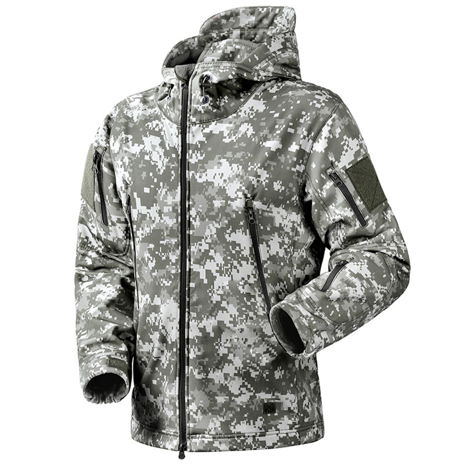 Chaqueta De Caza Hombre, Caza Tactica Militar Entretiempo Casual Militares Chaqueta Casual Hombre, Térmico Cálido Camuflaje Ropa Tactica