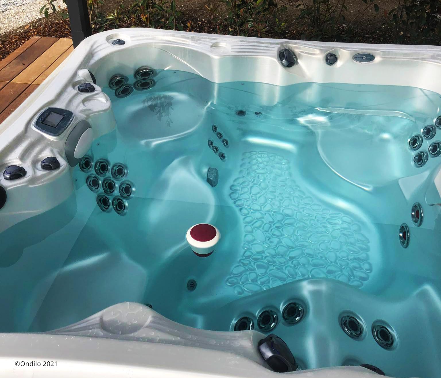 Ondilo ICO SPA V2 Essential+ Sale - Analizzatore d'acqua elettronico per piscine trattate con sale - Misurazioni ogni ora pH, ORP, TDS e temperatura dell'acqua - Kit di calibrazione incluso