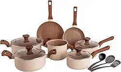 Mimo Style, Conjunto de Panelas com 10 Peças Indução Crema Cook