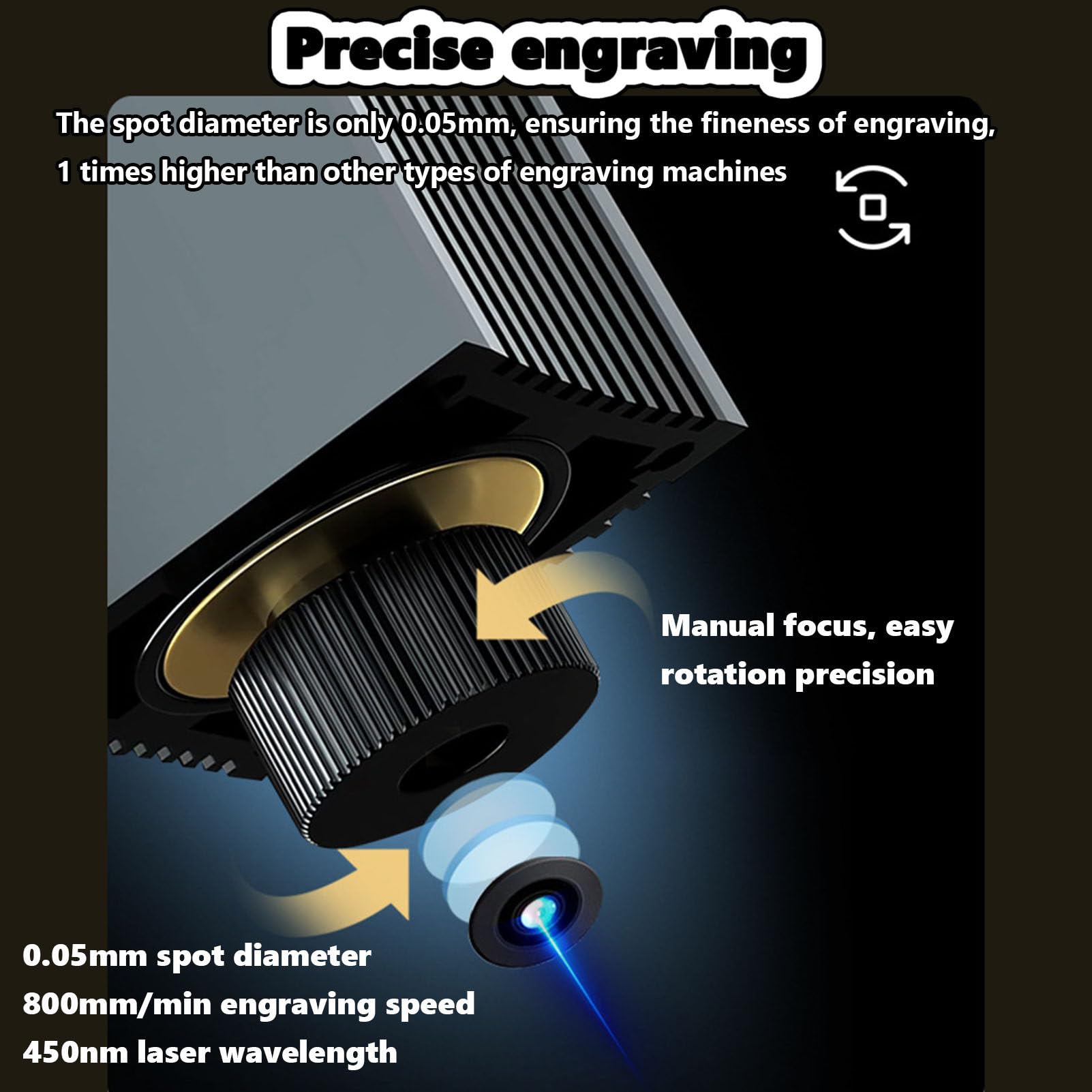 Przenośna grawerka, stacjonarny grawer laserowy, sterowanie przez system lub aplikację, łatwa konfiguracja dla początkujących do obróbki tworzyw sztucznych, ceramiki, szkła i żywności
