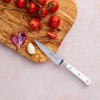 Rousselon Toque Blanche - Cuchillo de pelar (Acero Inoxidable, 10 x 30 x 30 cm), Color Blanco