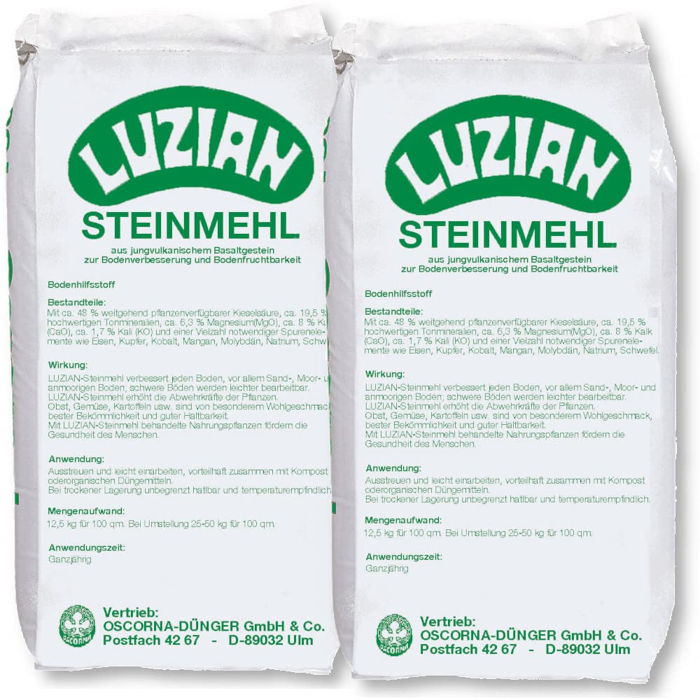 Oscorna + Luzian Steinmehl 25 kg Basalt Bodenaktivator