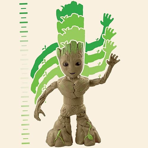 Miniatura 3 de Marvel Studios I Am Groot Groove 'N Grow Groot, figura de acción interactiva de 13.5 pulgadas, responde a la música y los sonidos, juguetes de