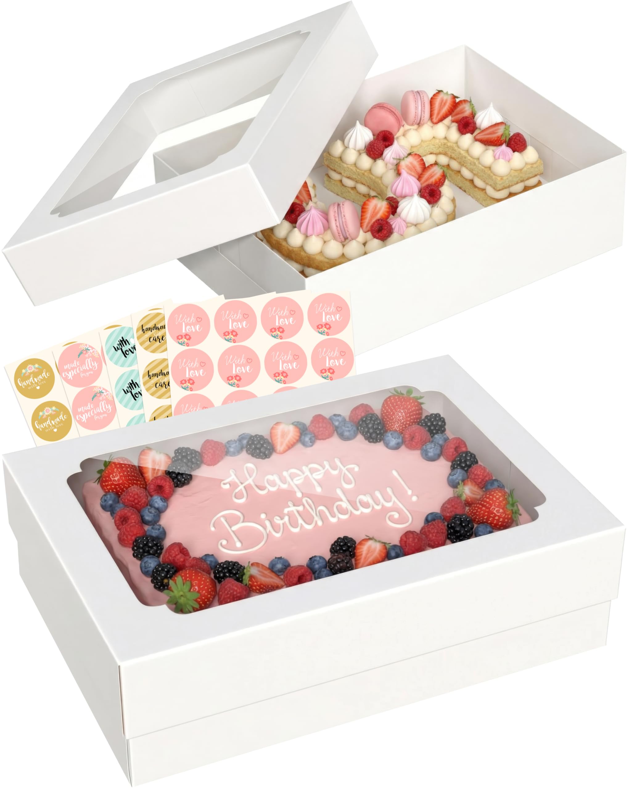 Photo 1 of Baregamyan 4pc Quarter Sheet Cake Boxes