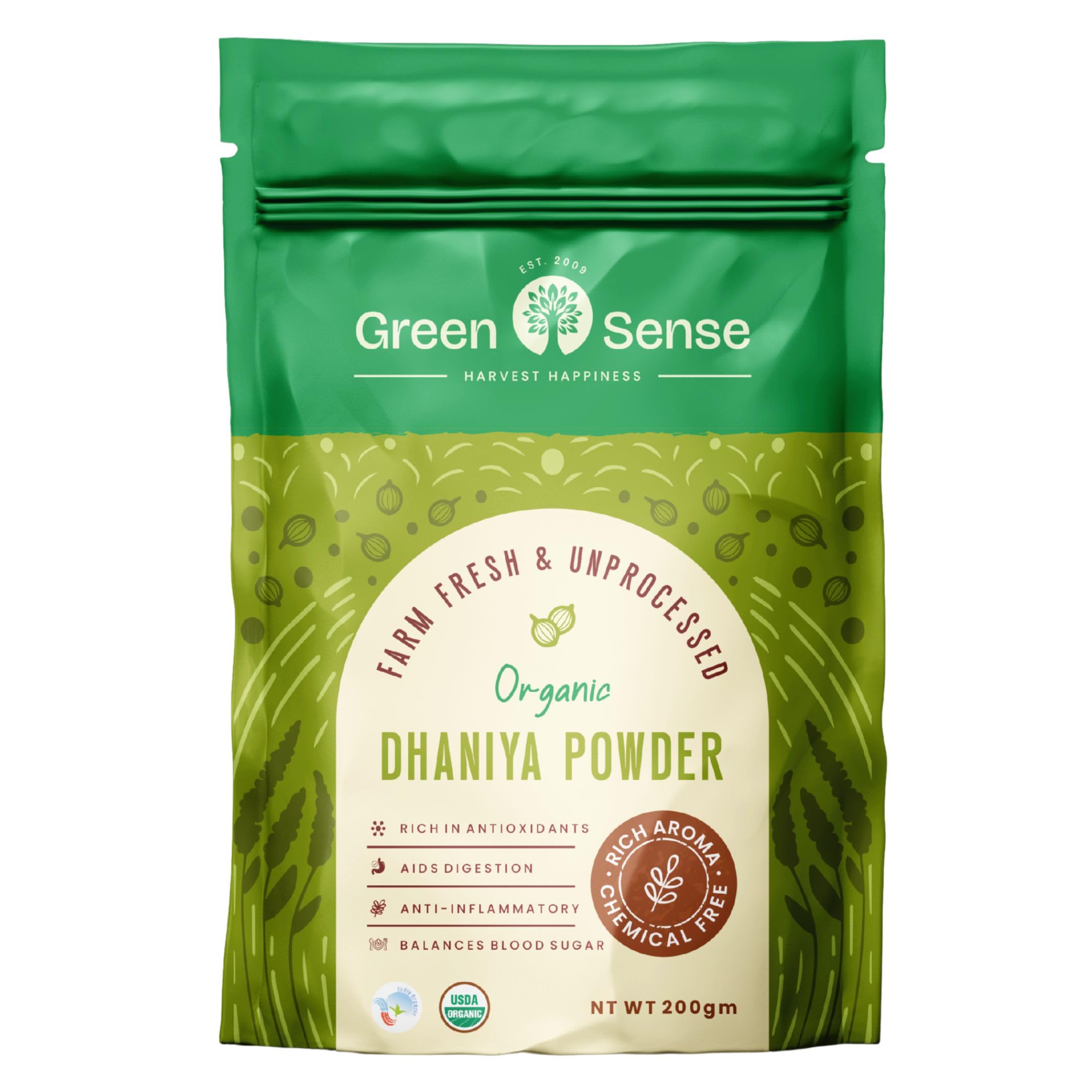 Green Sense Coriander Powder (Dhaniya) | Finely Ground Coriander for Indian Recipes | Freshly Milled for Everyday Cooking-image-21