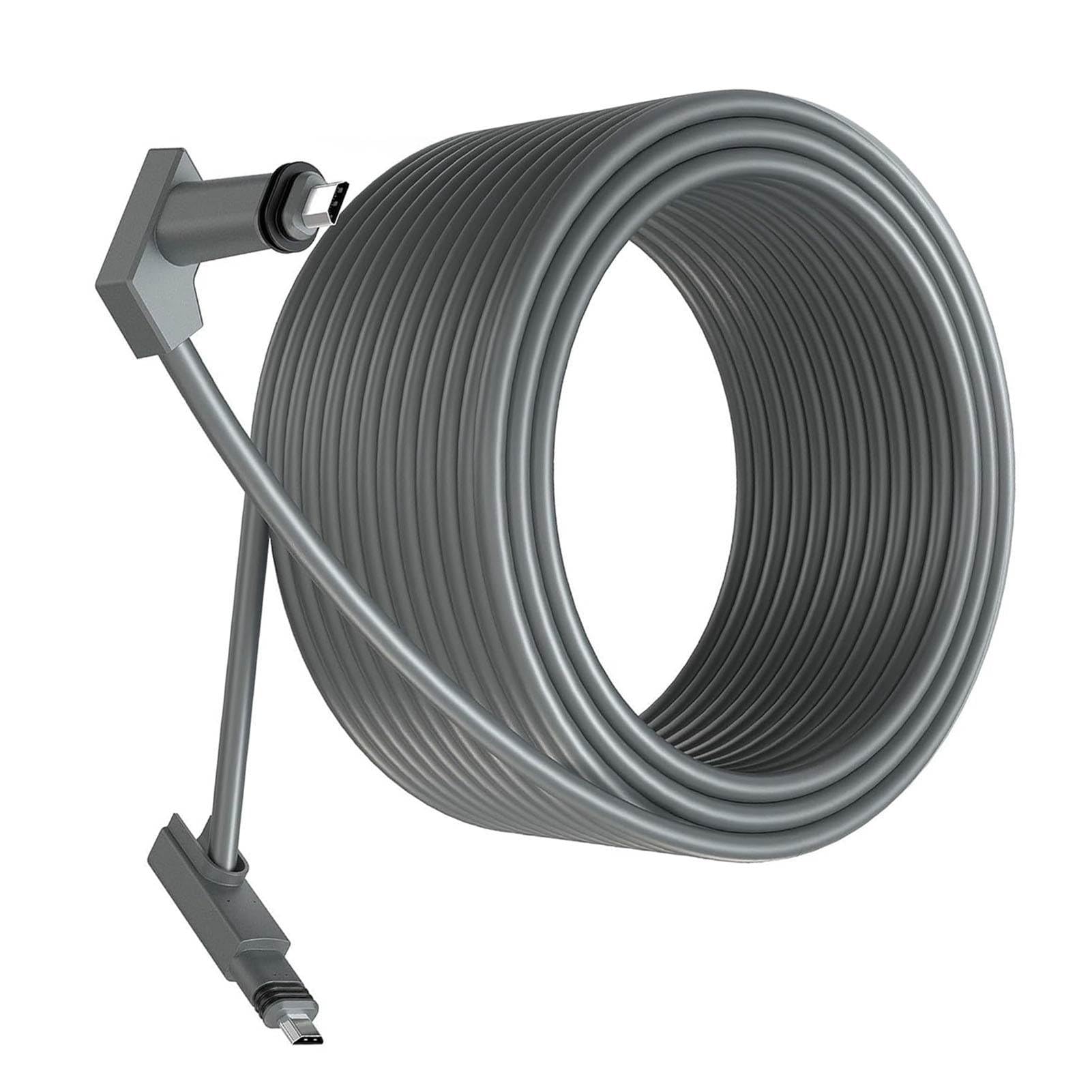Cable de Extensión Resistente Al Agua para Satélite Rectangular V2 de 147,6 Pies con Tapas para Mayor Durabilidad