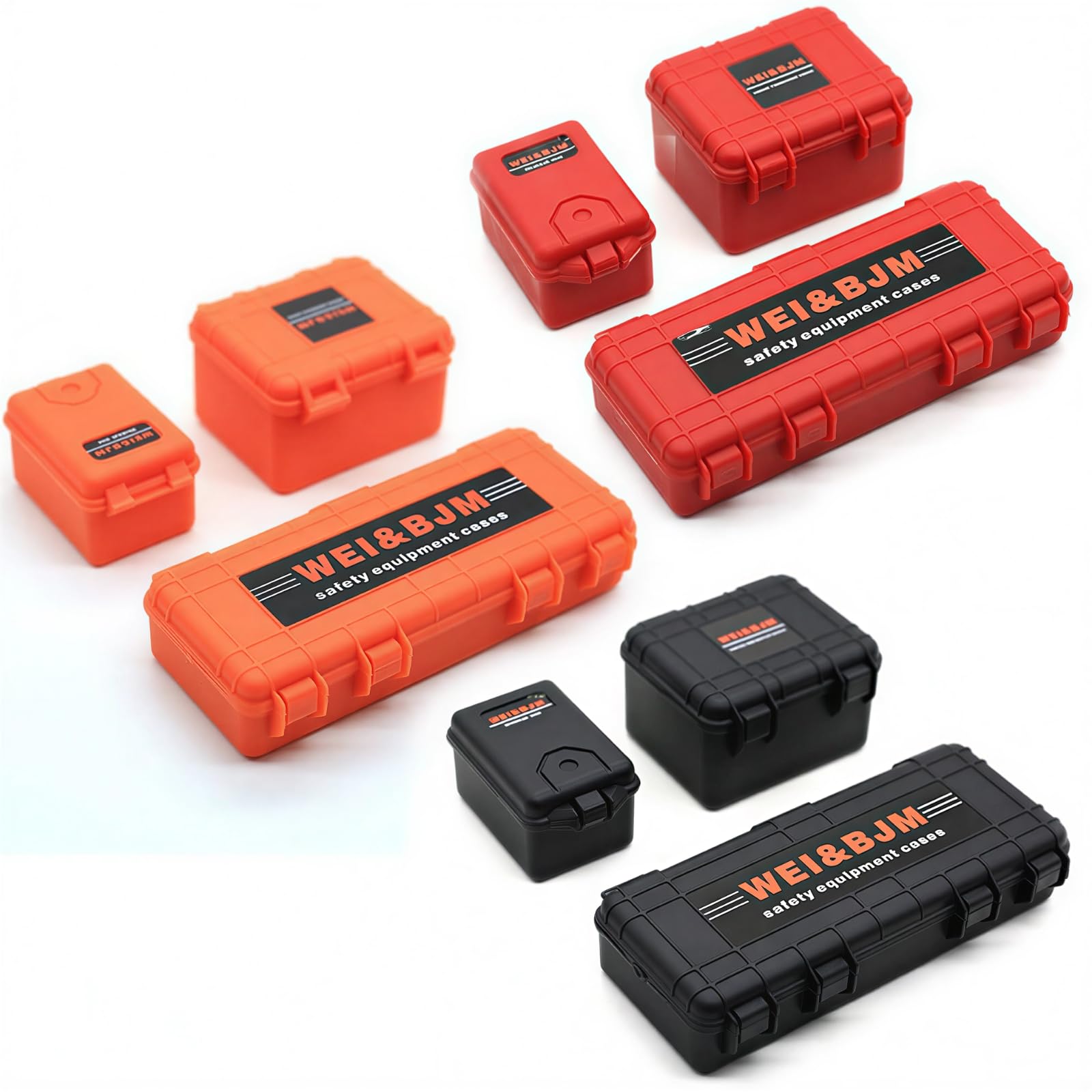 Accessoires pour RC Crawler 1/10, Décoration de Toit de Voiture RC avec Filet de Bagages & Kit Scale Deko Adapté aux Modèles 1:10 comme Traxxas TRX-4,Axial SCX10 III (Noir 1/10)
