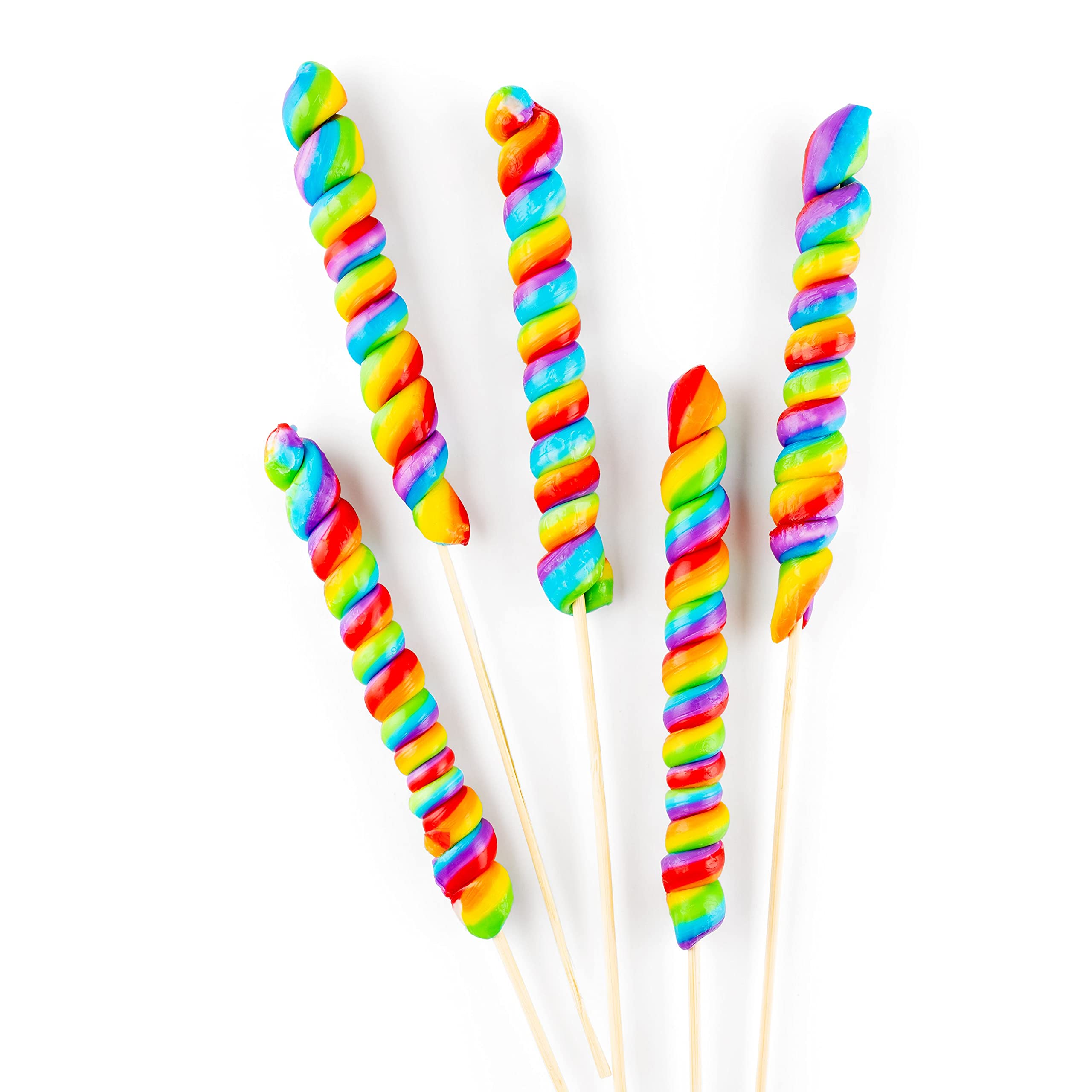 Imagine Splash Large Rainbow Twisty Pops - 12 Pieces - Lollipop Party Favors