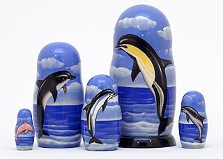 Dolphin Nesting Doll 5pc./5