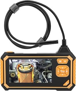 endoscópio, lente dupla digital industrial de 8mm 4.3in 1080p display lcd câmera de endoscópio para detecção industrial (10m)