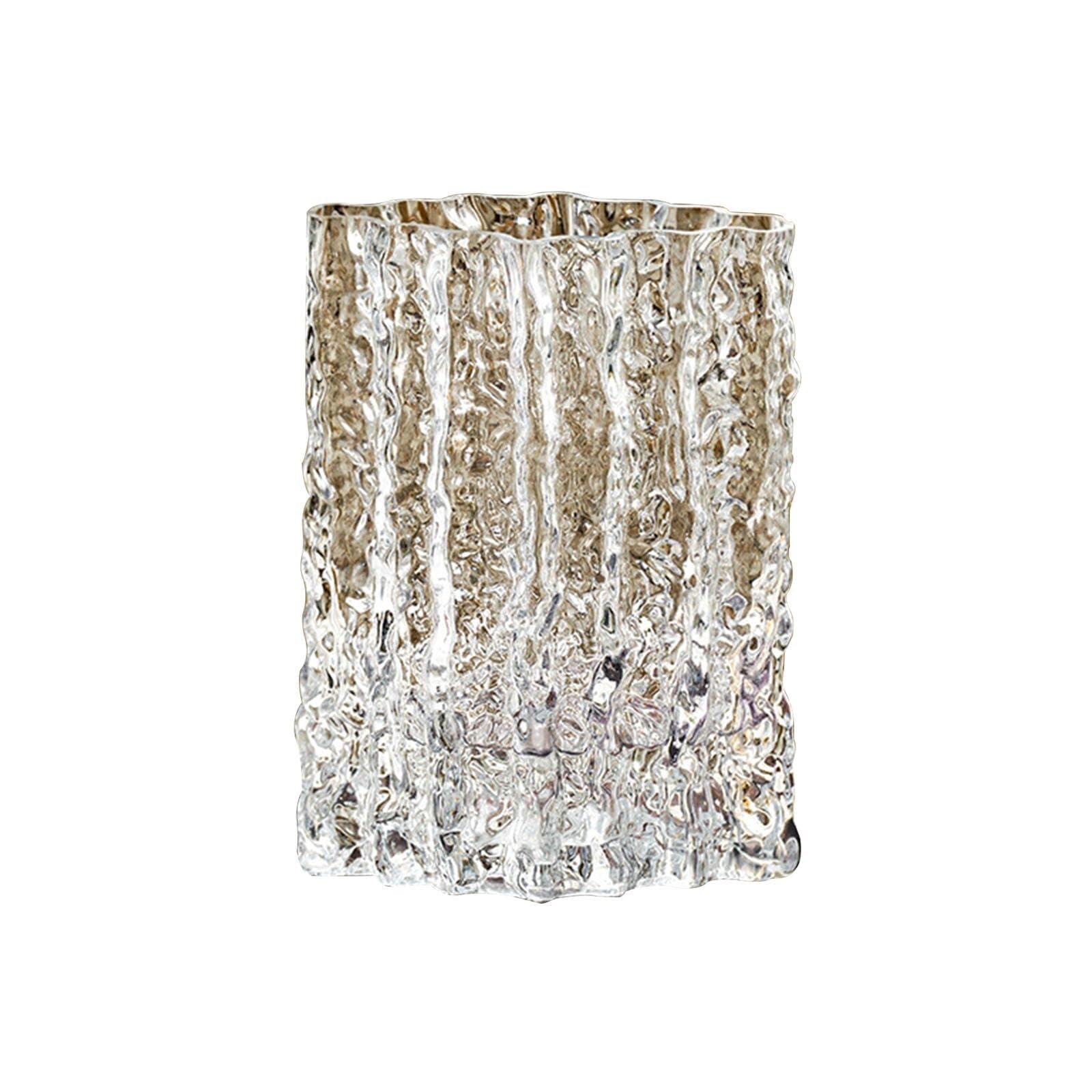 Cristal au design vintage et texture glacier, l'idée cadeau de pendaison de crémaillère