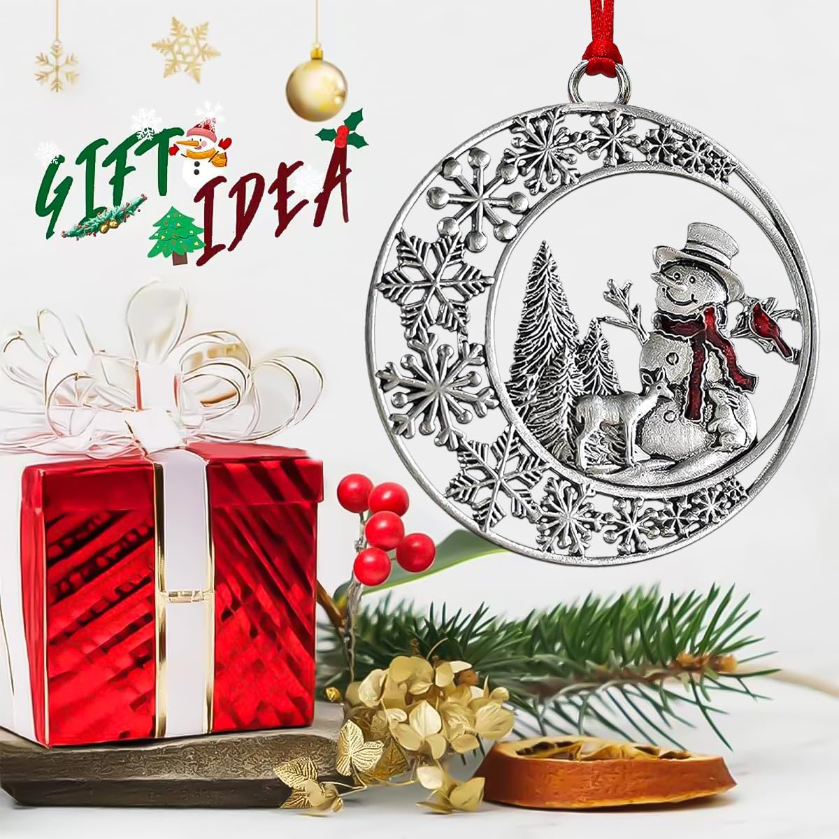 Amazon.com: Christmas Ornaments 2026, Snowman Ornaments for